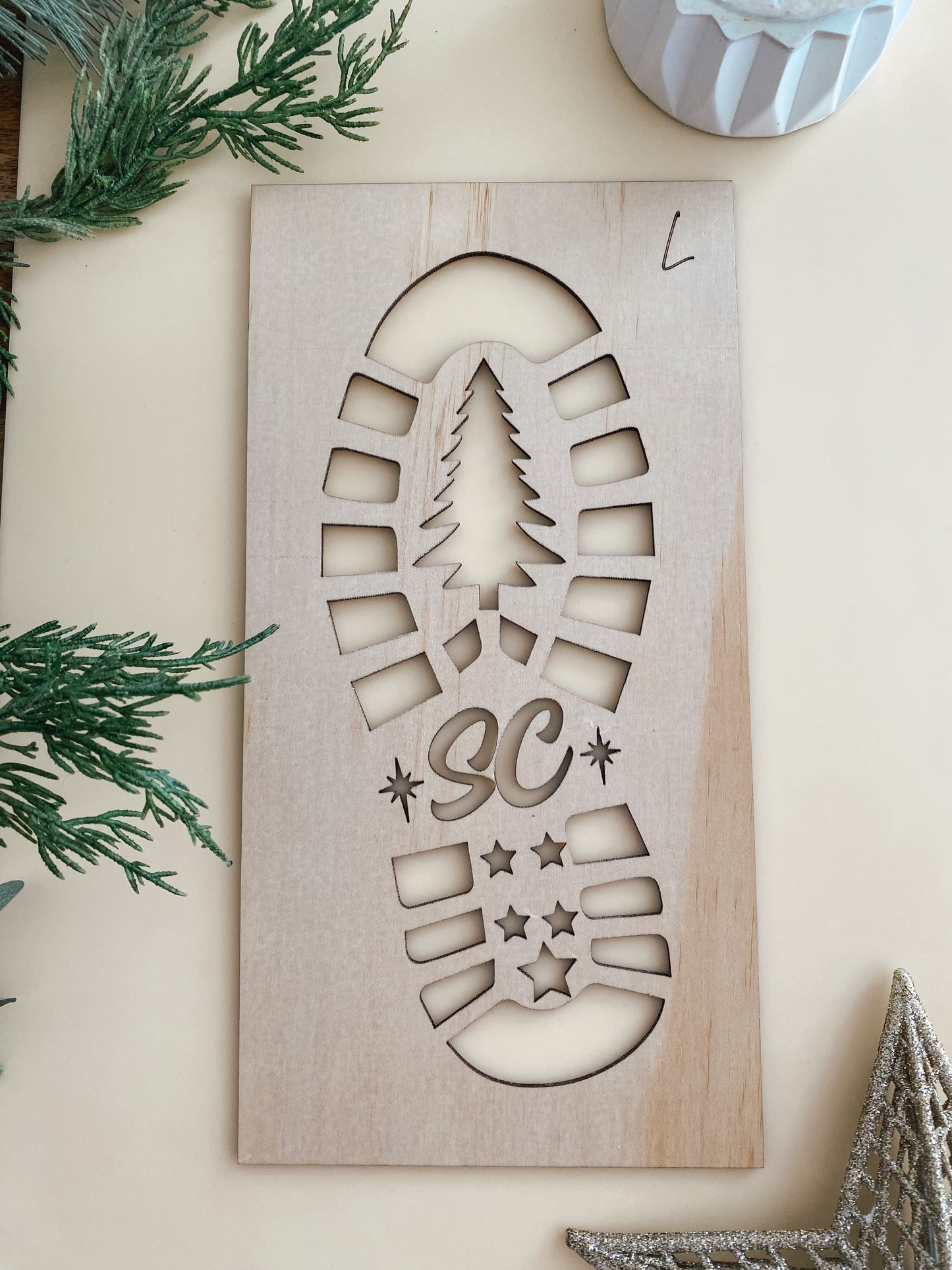 Santa boot prints