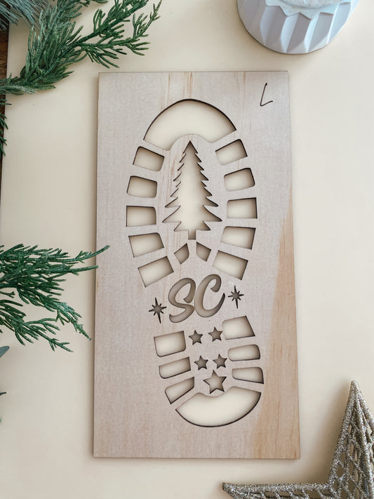 Santa boot prints