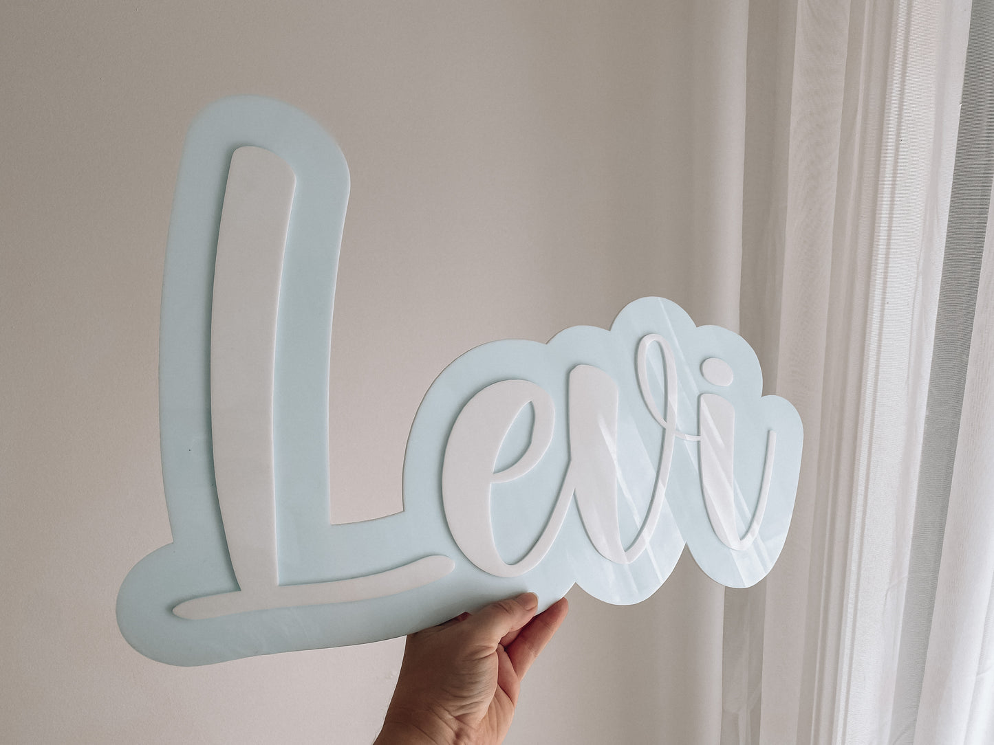 Acrylic Nursery Name Sign