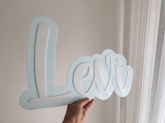 Acrylic Nursery Name Sign