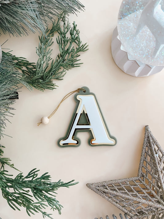 Acrylic Letter Christmas Ornament