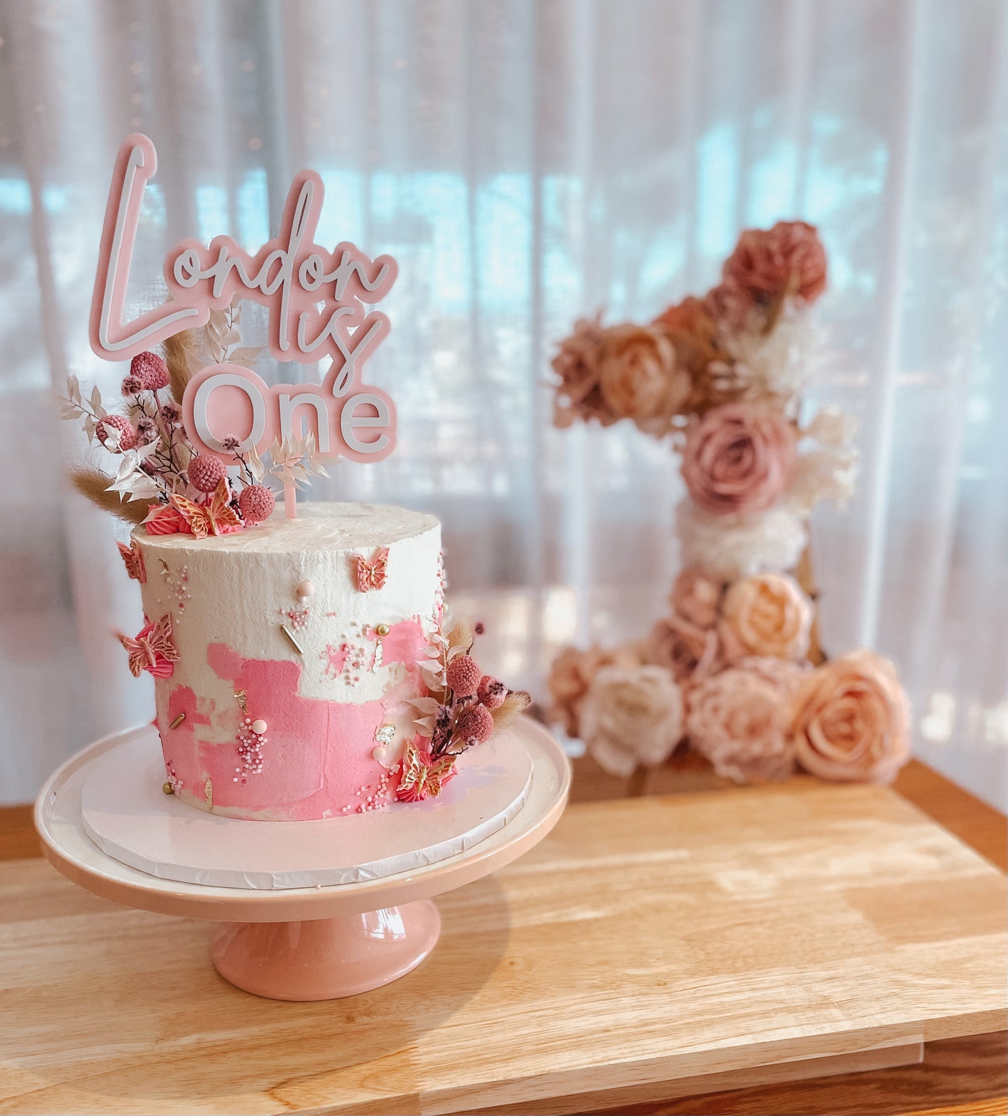 Personalised Acrylic Cake Topper - 3D