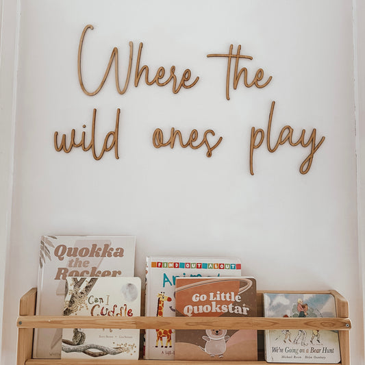 Play room wall sign