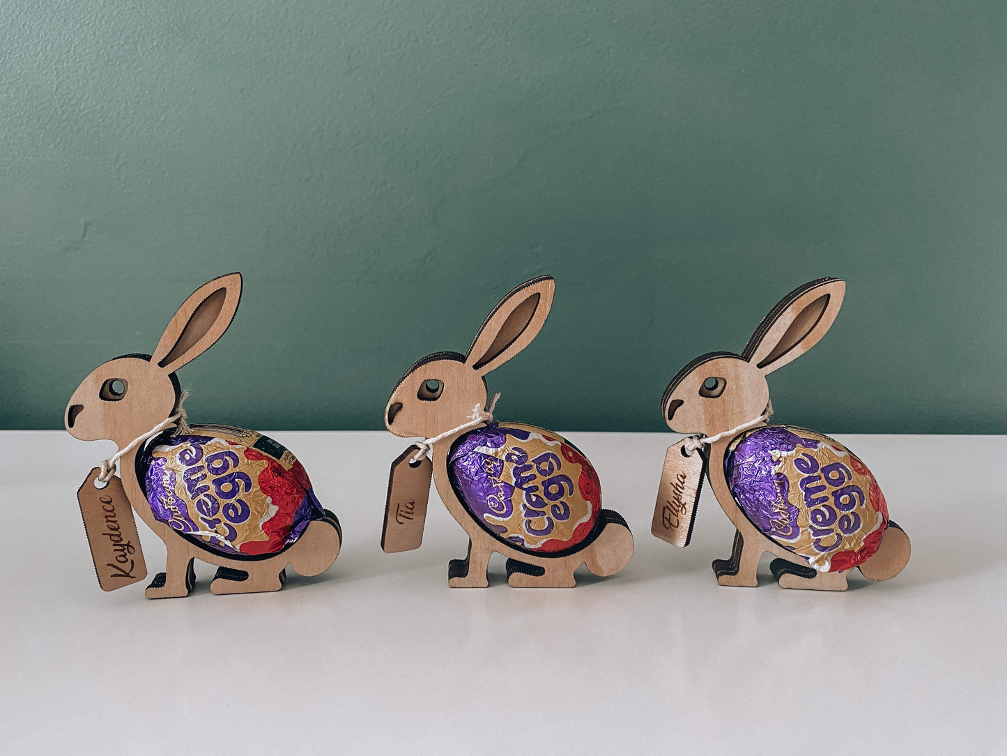 Personalised mini Easter bunnies